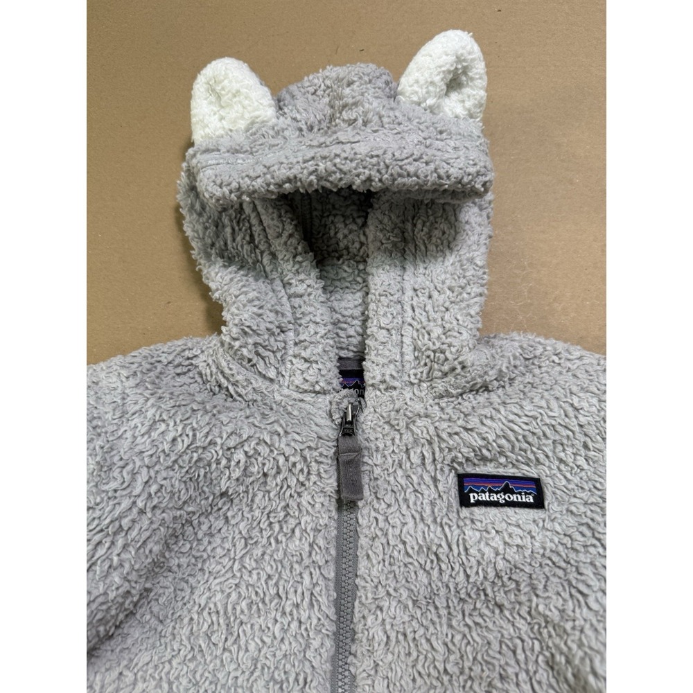 Patagonia Baby Retro X Fleece Hoody Jacket Deep Pile W/ Ears Size 12-18 Months - Picture 2 of 7